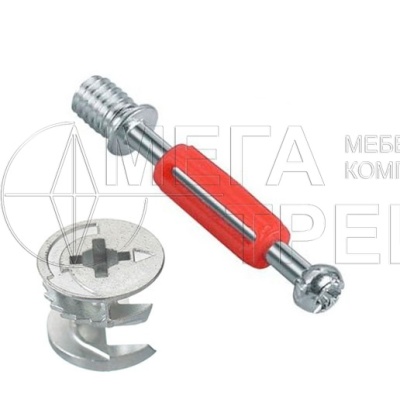 Эксцентриковая стяжка+дюбель ввинчивающаяся цинк GTV