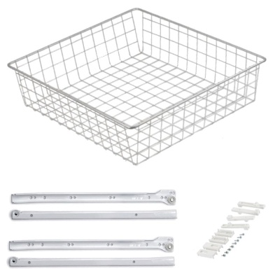 Корзина выдвижная 40II (450х360х100), белая GTV