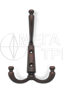 Мебельный крючок K350AC.6 (6) Старинная медь БОЯРД