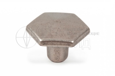 Мебельная ручка кнопка RC505AP.1 (25) Старинное олово БОЯРД