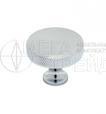 Мебельная ручка кнопка RC286CP.4 (25) хром полированный БОЯРД