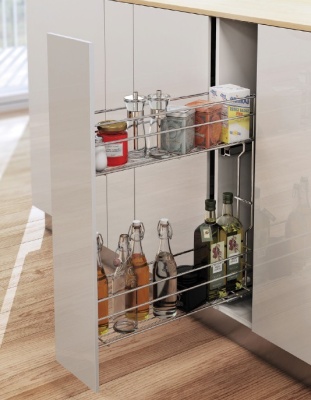 WE03.7419.01.001 Корзина для карго мини бокового Вариант Мульти 200 металл хром