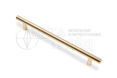 Ручка релинг 192мм d=12мм Брашированное сатиновое золото RR002BSG.5/192 (10) БОЯРД