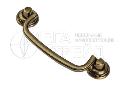 Мебельная ручка RS097AB.3/96 БОЯРД старинная латунь