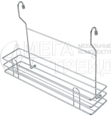 Навесная одноярусная высокая полка с бортиками SRK106/CP