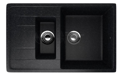 Каменная мойка ES-22-308 черный EcoStone