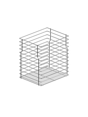WE29.0011.01.001 Корзина для карго мини одноуровневого Вариант Мульти 500 металл хром