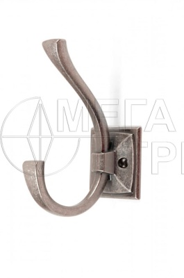 Мебельный крючок K216BAZ.8 (15) Чернёный старинный цинк БОЯРД