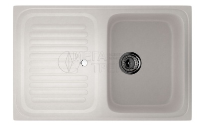 Каменная мойка ES-27-341 молочный EcoStone