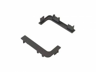 Комплект заглушек к алюминиевому L-образному профилю, арт.339691-022 (белые, полые, пластик)