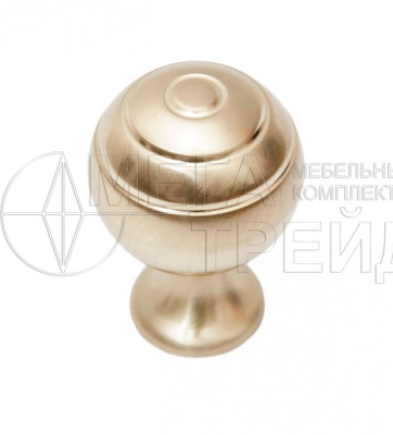 Мебельная ручка кнопка RC446SG.4 (20) Сатиновое золото БОЯРД