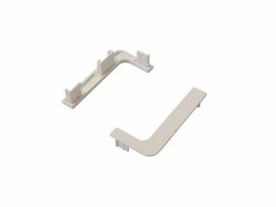 Комплект заглушек к алюминиевому L-образному профилю, арт.339691-033 (желтые, полые, пластик)