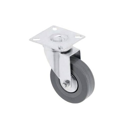 Колесо мебельное GREYROLL, d-50мм, серое, без стопора GTV