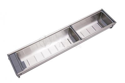 Поддон серый 103x472мм., PC05/GR/103x472