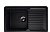 Каменная мойка ES-32-308 черный EcoStone, 
