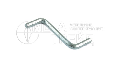 Ключ шестигранный S4, S-образный, оцинкованный MT07/03/S4*40Zn/0 Боярд