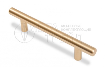 Ручка релинг 96мм d=12мм Брашированное сатиновое золото RR002BSG.5/96 (10) БОЯРД