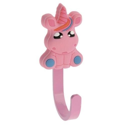 Крючок GTV WM-UNICORN-RZ единорог, розовый