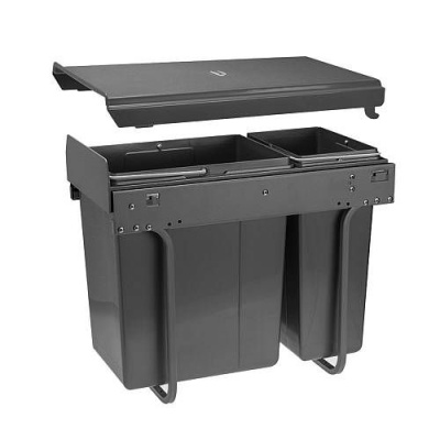 Сегрегатор для модуля 300 (20L+10L) серый, без кр. фасада,с доводчиком PB-45-002010