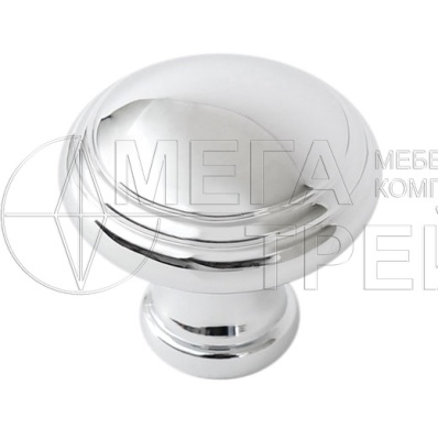 Ручка кнопка RC400CP.4 полиров.хром БОЯРД