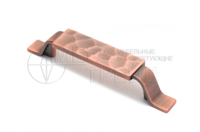 Мебельная ручка RS322BAC.5/96 (15) Брашированная старинная медь 96мм БОЯРД