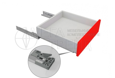 Направляющие скрытого монтажа push-open 450мм DB8885Zn/450 (10) Боярд