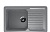 Каменная мойка ES-32-342 графитовый EcoStone, 