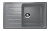 Каменная мойка ES-19-342 графитовый EcoStone, ECOlogy STONE