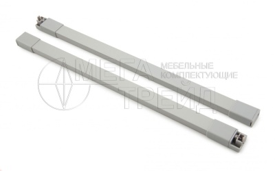 Рейлинг прямоугольный серый на 500мм для ящика СТАРТ SBR09/GR/500