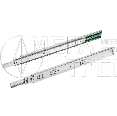 Направляющие шариковые PUSH-TO-OPEN открытие от нажатия 600мм  GTV PK-P-H45-600-GX