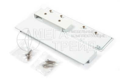 Держатель передней стенки СТАРТ высокого внутреннего с прямыми боковинами SBH64/W белый BOYARD