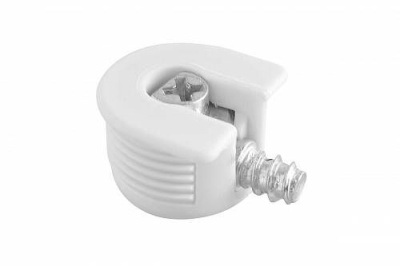 Стяжка эксц + дюбель ввинчивающаяся белая MM-FI20X6X7-PL10 GTV