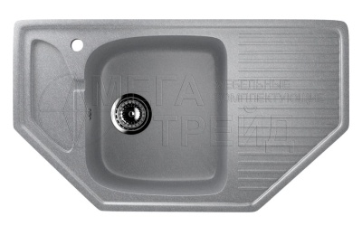 Каменная мойка ES-24-342 графитовый EcoStone