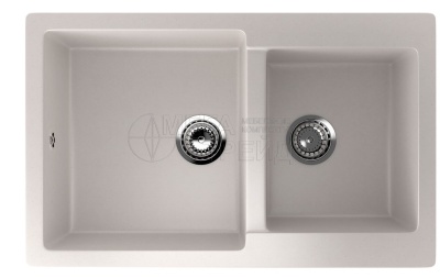 Каменная мойка ES-28-331 белый EcoStone