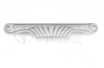 Мебельная ручка RS508W/S.1/128 FLORENCE W - Белый, S - Серебро 128мм БОЯРД