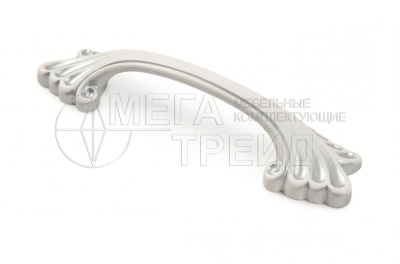 Мебельная ручка RS502W/S.1/96 MADONNA W-Белый, S-Серебро 96мм