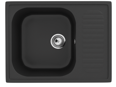 Каменная мойка ES-18-344 ультра черный EcoStone