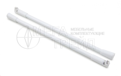 Рейлинг круглый белый на 400мм для ящика СТАРТ SBR08/W/400 (100)