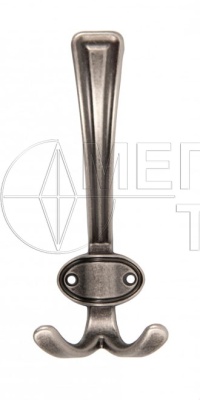 Мебельный крючок K306BAZ.2 (25) чернен.старин.цинк БОЯРД