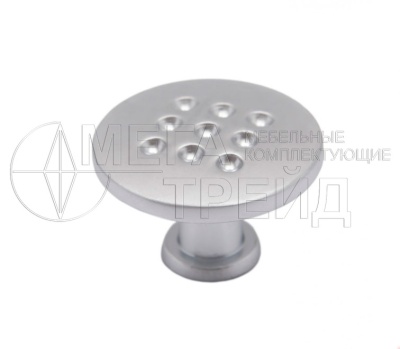 Мебельная ручка кнопка RC011SC.4 (50) сатиновый хром. БОЯРД