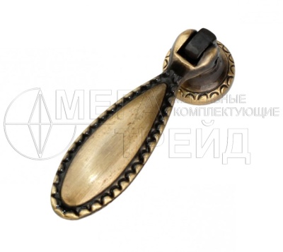 Мебельная ручка кнопка RC041AB.4 (50) стрин.латунь БОЯРД