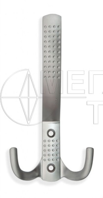 Крючок 3х рожковый мат хром БОЯРД K305SC.6 (20) БОЯРД