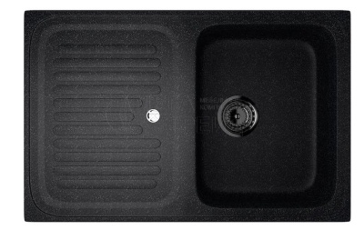 Каменная мойка ES-27-308 черный EcoStone